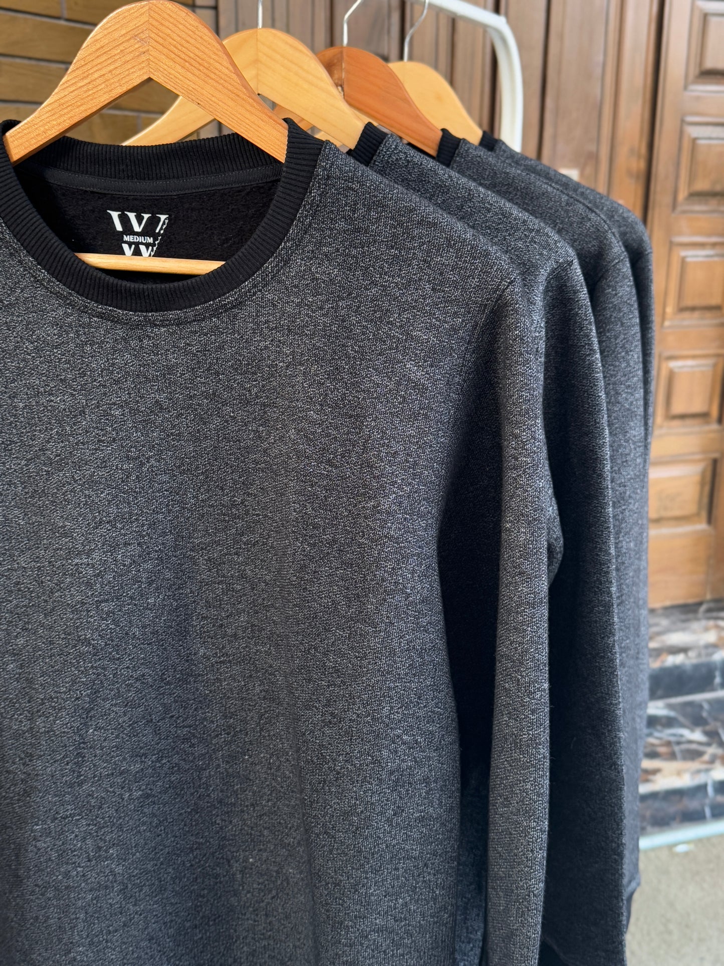 Textured Charcoal Sweatshirt